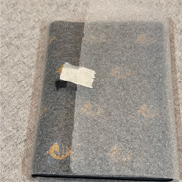 Coach whimsical NWT Gunmetal/Denim Multi Passport Card Case With Fish Print - Picture 4 of 16